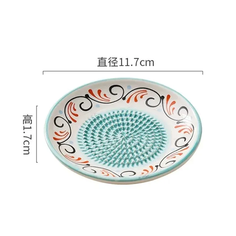 Colorful Simple Ceramic Ginger Grater Tool Hand Grinder Garlic Masher Portable Porcelain Carrot Ginger Grinding Kitchen Tools — image 6