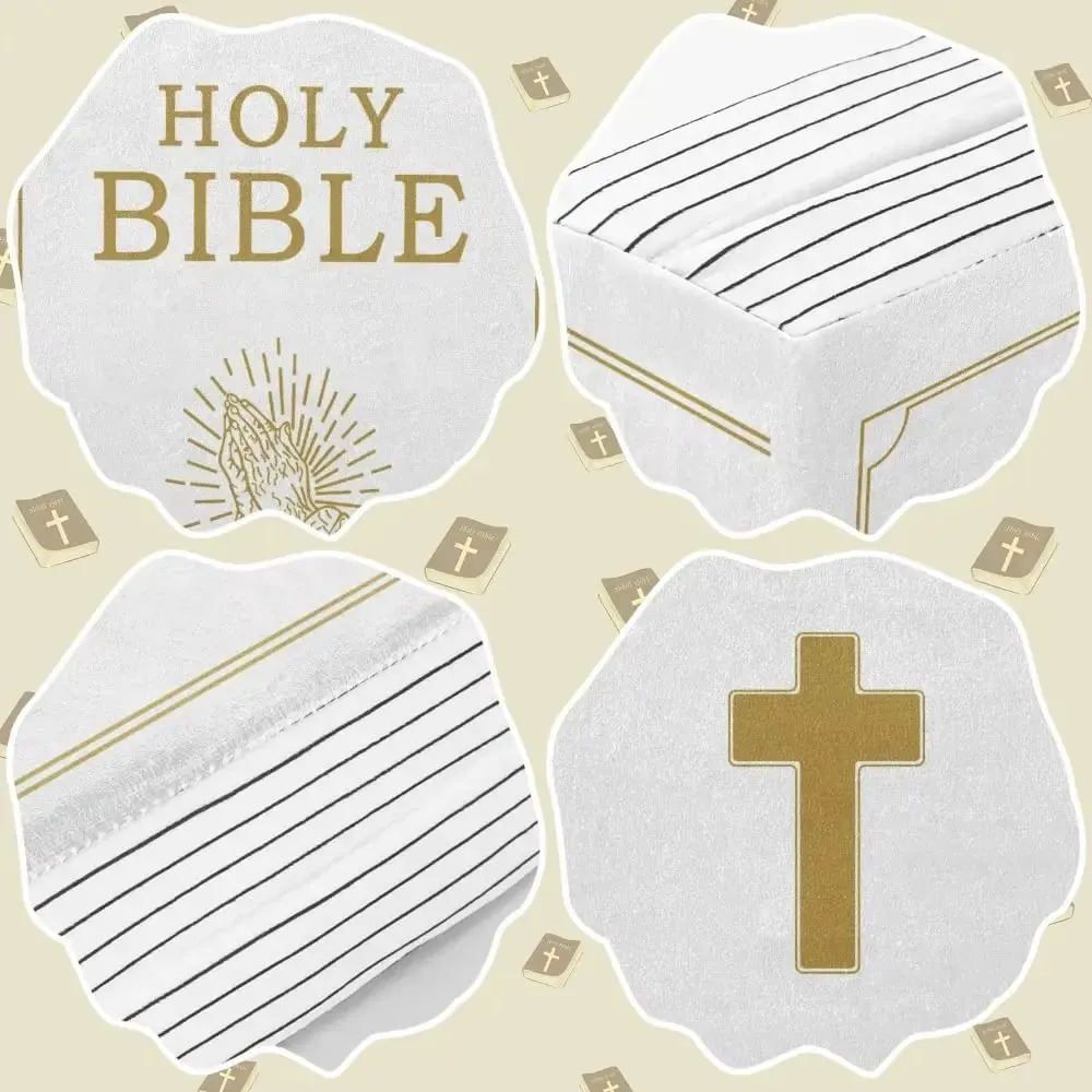 Realistic Looking Bible Pillow Plush Toy Home Decor Bible Throw Pillow 33*22cm Cutest Bible Cushion Christmas Present — image 7