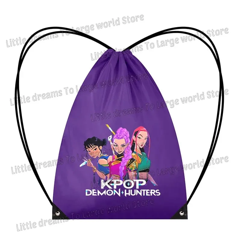 Anime Figure Drawstring Bag Portable Backpack Large Capacity Gym Sports Clothes Organizer Storage Pouch Bundle Pocket Women Gift