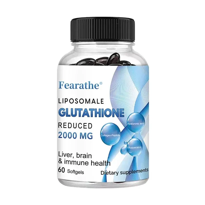 Liposomal Glutathione Capsules Antioxidant Skin Health Supplement Healthy Skin Care Hair Nails Immune Support