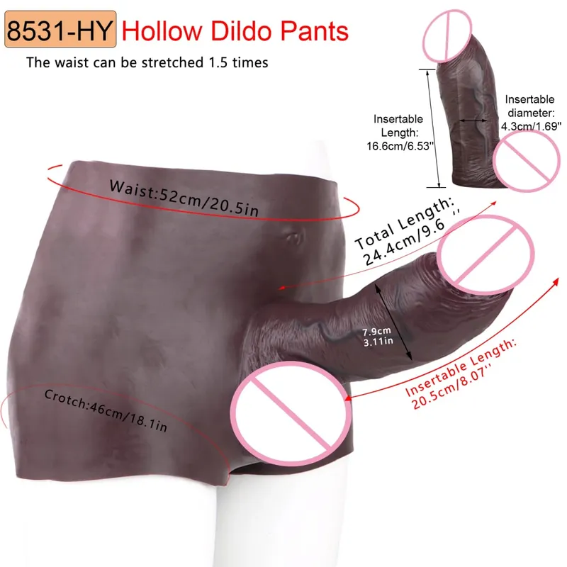 Elastic Silicone Harness Panties Hyper-Realistic Hollow Dildo Cover Wearable Male Sheath Long-Lasting Intimate Adult Couple — image 11