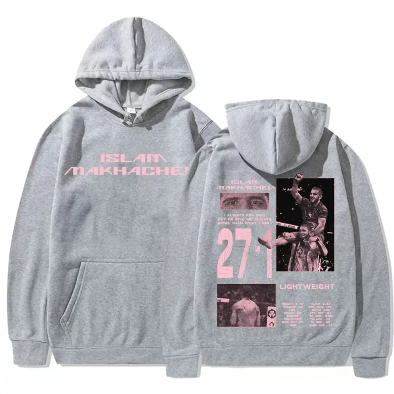 Limited Islam Makhachev Vintage Graphic Hoodies Men's Harajuku Fashion Classic Sweatshirts Casual Fleece Long Sleeve Pullovers — image 6
