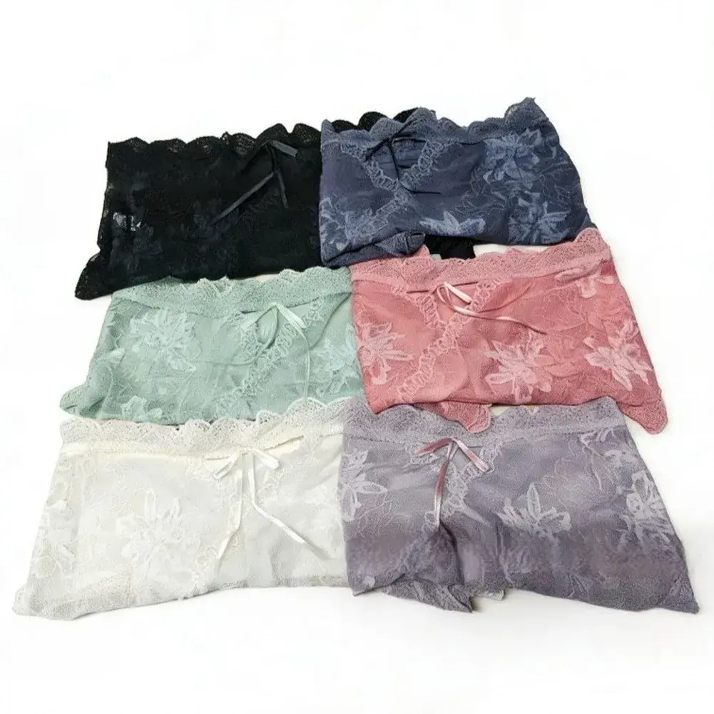 Men Satin Embroidery Floral Lace IceSilk Briefs Underwear 3D Bulge Pouch Panties Ice Silk Soft Quick Dry Breathable Sexy Panties — image 5