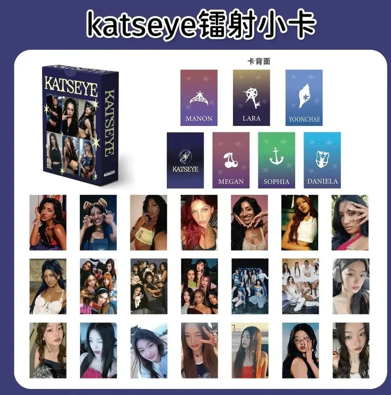 55/127pcs Kpop Idol KATSEYE WILD New Album BEAUTIFULCHAOS Lomo Cards DANIELA HD Printd Photocards Stickers MANON MEGAN Fans Gift — image 15