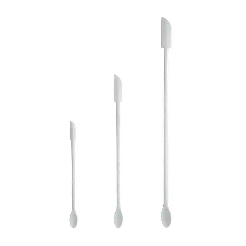 Cosmetic Bottle Silicone Mini Scraper 3-Piece Set Double-End Spatula for Baking Jam and Cream