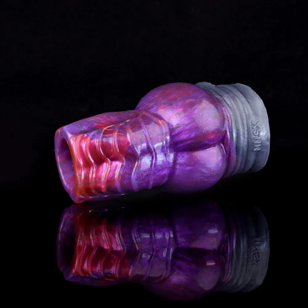 Multi-type Open-ended Fantasy Hollow Dildo Silicone Cock Sheath Male Penis Sleeve With Anti-drop Ring Adult Sex Toys 18+