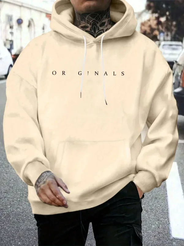 Trendy, Casual, Fashionable, Loose, ORIGINALS Letter Printed Long-Sleeved Men's and Women's Hooded Sweatshirt, Warm Pullover — image 10