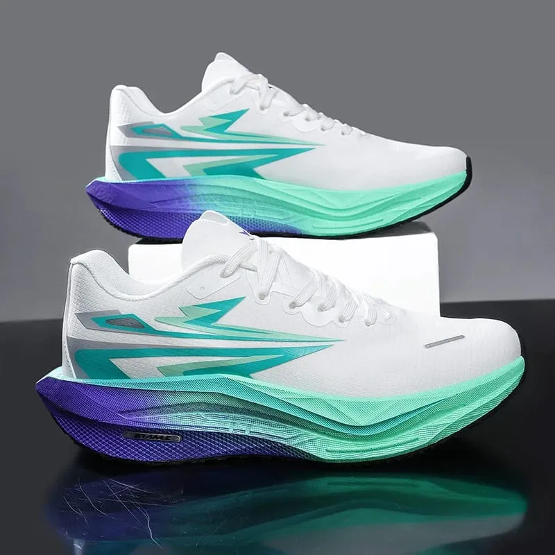 Running Shoes Men Sports Carbon Board Marathon Speciality Breathable Lightweight Women's Comfortable Athletic Nonskid Sneakers — image 3