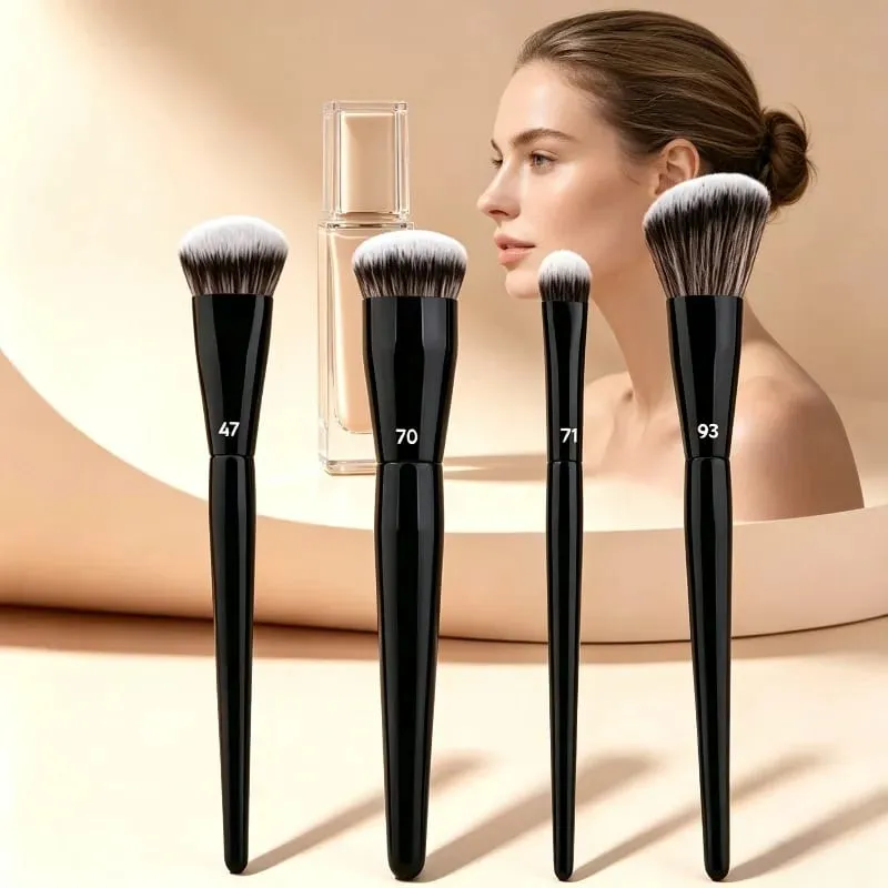 Professional Face Makeup Brushes Broom Foundation Concealer Brush Liquid Cream Blending Blusher Contour Cosmetic Make Up Tools — image 1