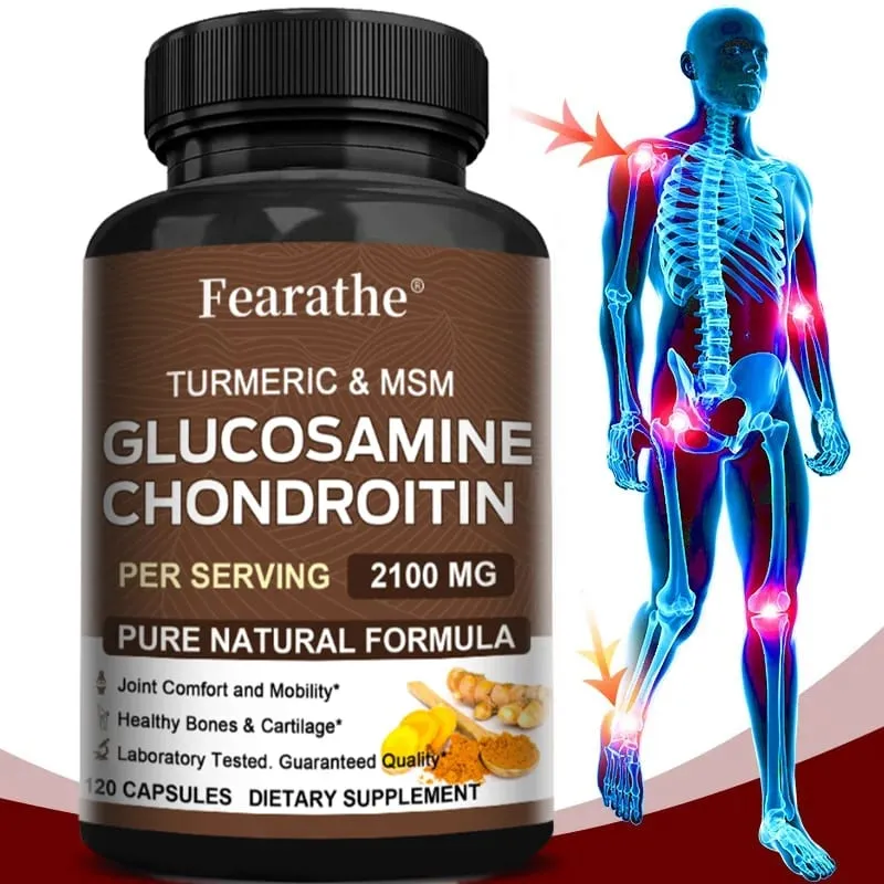 Glucosamine Chondroitin MSM Capsules 2100mg Support Joint Mobility Cartilage Flexibility Health Back & Knee Comfort — image 1