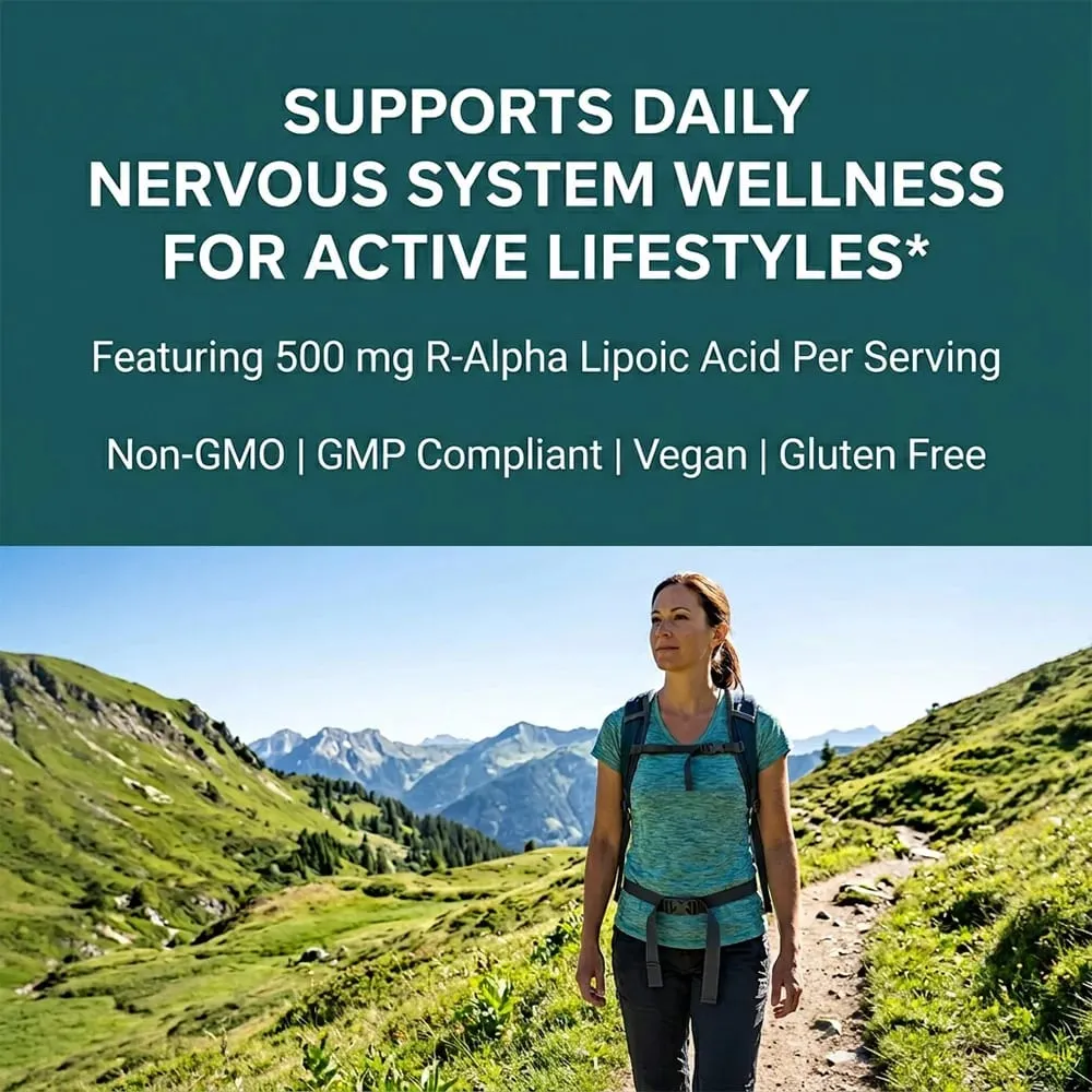 Neuropathy Capsules Herbal Blend Antioxidant Support Daily Nerve Wellness Body Metabolism Cellular Vitality and Mood Calm — image 6