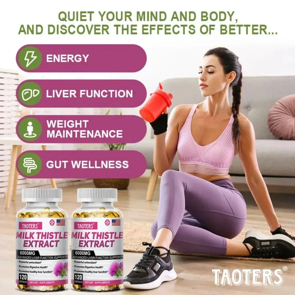 Milk Thistle with Dandelion Root - Liver & Kidney Health Support Supplement - Vegan Non-GMO Gluten Free — image 4
