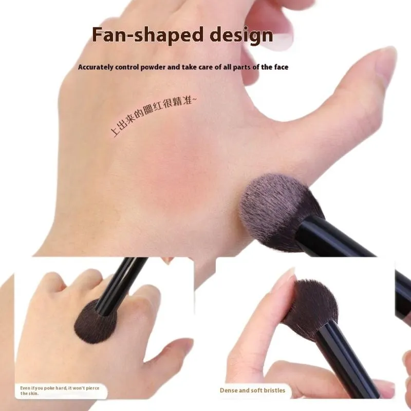 Hot Sale 1 stk Lille Fan Shape Blusher Brush Powder Blush Cream Flydende Blush Makeup Børster Præcise Blush Brush Makeup Værktøj — image 5