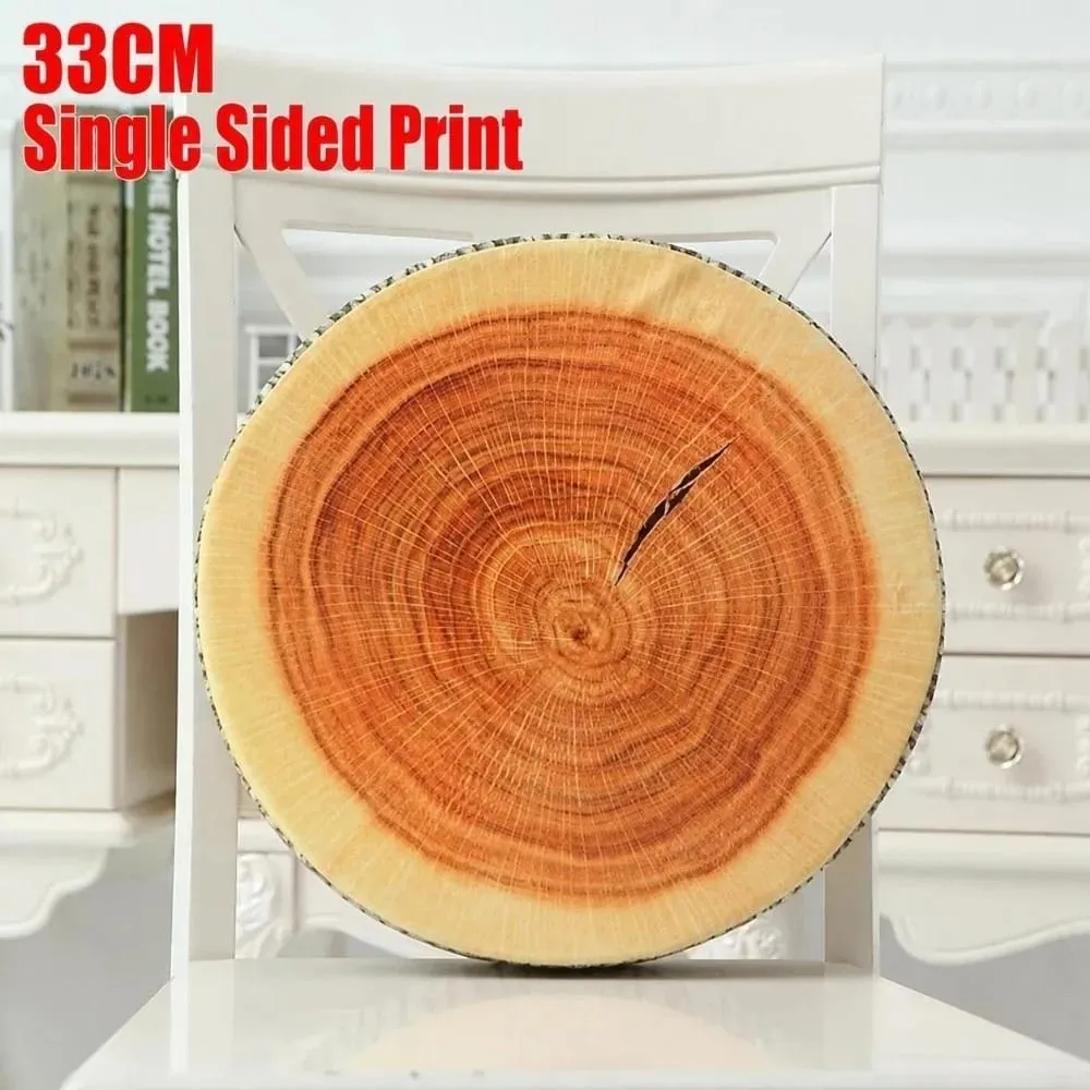Creative Round Fruit Pillow Fruit Slice Print Plush Fabric Seat Cushion Simulation Stuffed Inner Plush Pillow Sofa Decor — image 15
