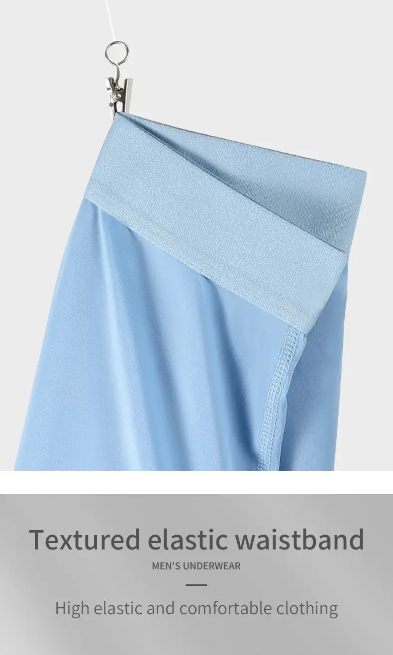 Sous-vêtements de sport en soie glacée pour hommes, boxer d'été fin, respirant, grande taille, à l'entrejambe, à porter longtemps