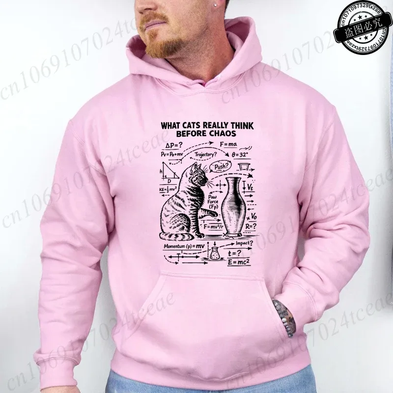 Funny Cat Physics Design Hoodies Math Science Humor Cat Print Sweatshirt Personalized Men Women Casual Streetwear Fashion Hoodie — image 23