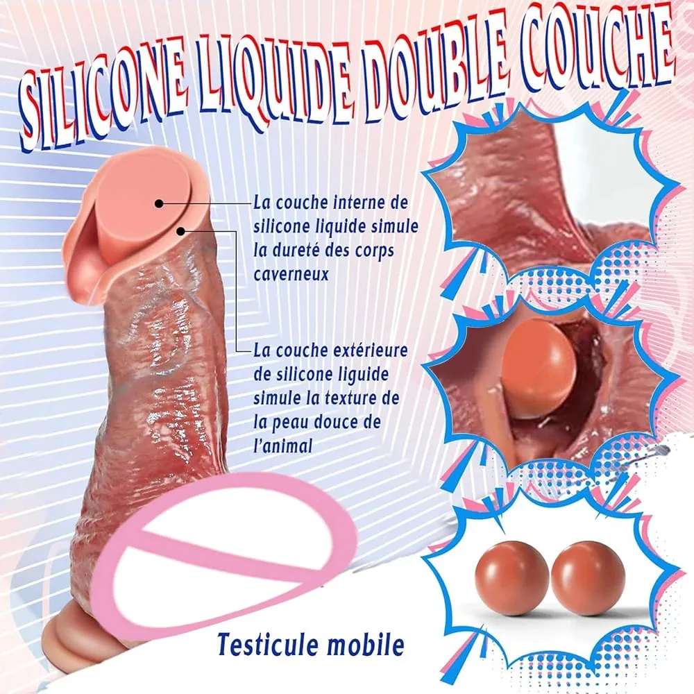 Wearable Realistic Strapon Dildo Skin Testicles Sliding Anal Vagina Sexy Adult Masturbation Big Penis For Women Dildos Sex Toys — image 3