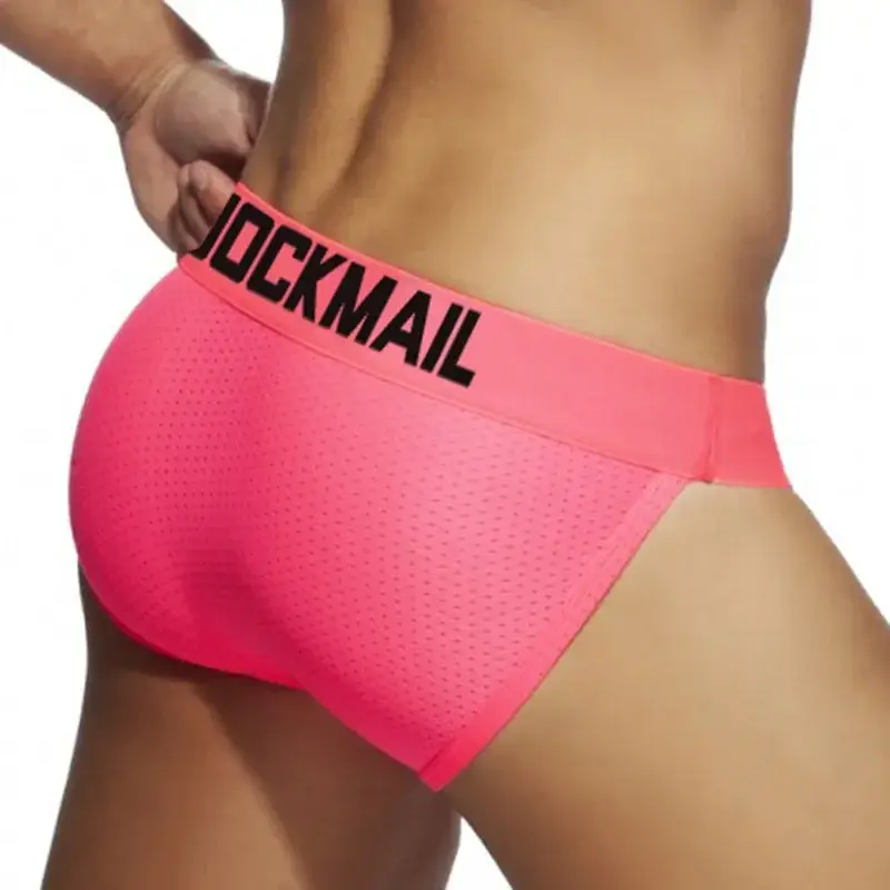 Herrkalsongerkalsonger Kalsonger Nylon Mesh Quick Dry Herr Jockstrap Bikini Slip Tanga-shorts för män eller Simbadbyxor — image 2
