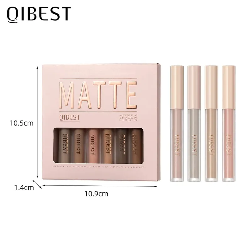 Sombra líquida creme suave maquiagem para os olhos de longa duração à prova dwaterproof água sombra vara blush dupla finalidade contorno cosméticos kits — image 6