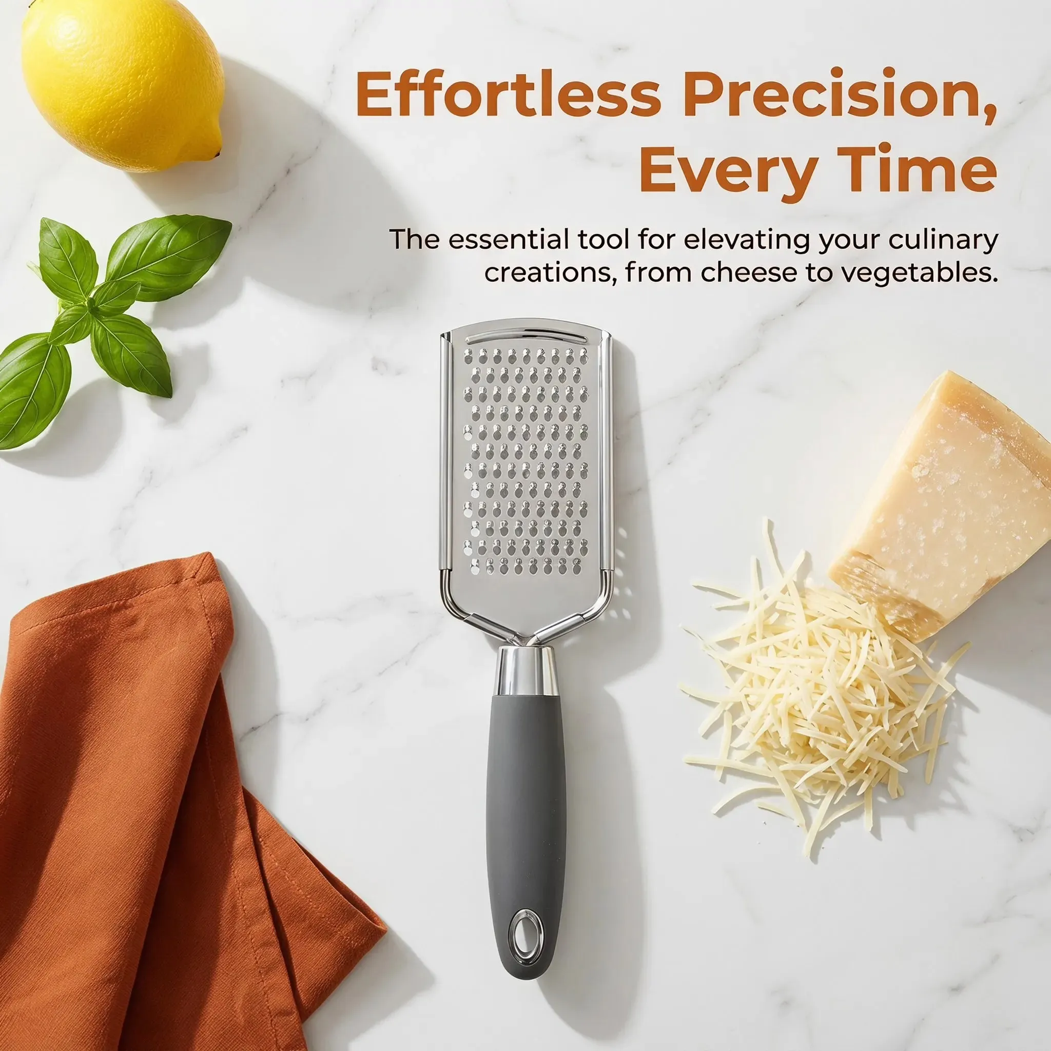 Ralador plano de aço inoxidável para queijo e legumes multiuso portátil para uso na cozinha ferramenta vegetal doméstica — image 5