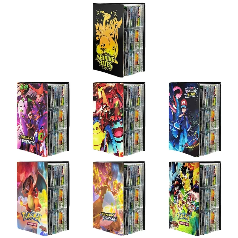 240/540PCS Pok é mon Cards Album Book Pokemon Game Charizard Card Album VMAX GX EX Holder Collection Binder Folder Kids Toy Gift