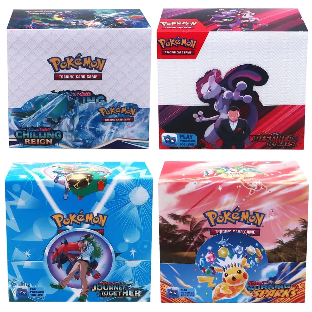 324Pcs Pokemon TCG: Sword & Shield Tempest Bonds Booster Box Trading Card Game Pokemon Card Kids Toys Board Game — image 1