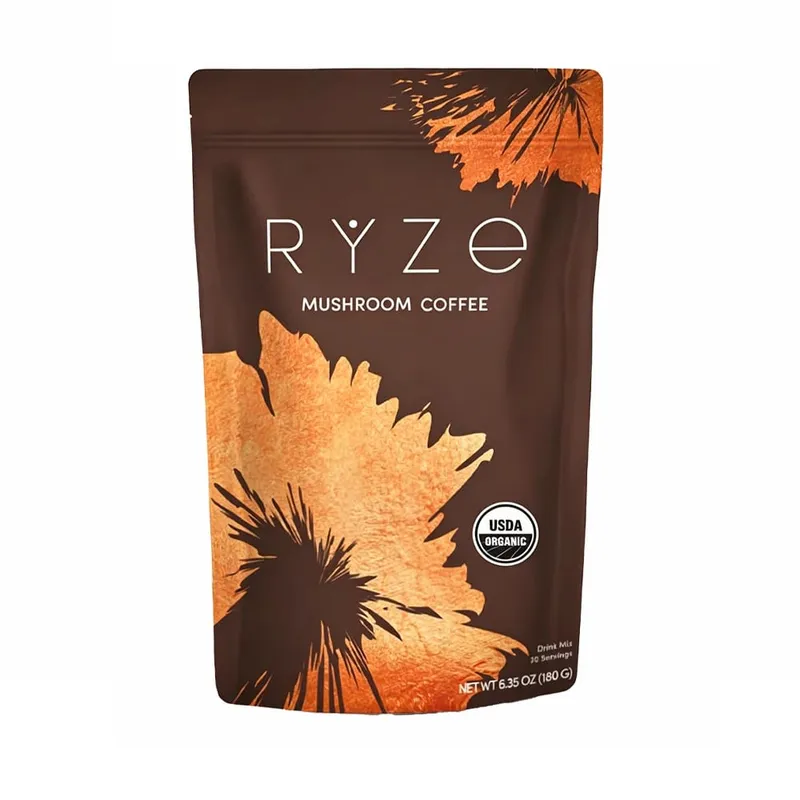 Medium Roast Instant Coffee Powder Mushroom Coffee for Energy Focus Digestion Immunity