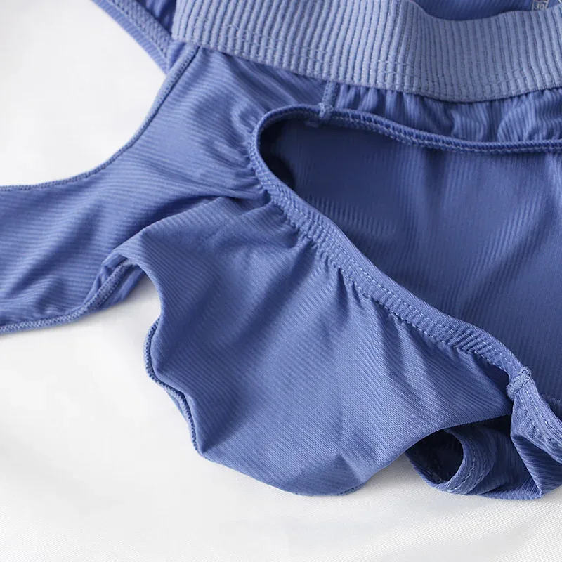 Men's Ice Silk Briefs Summer Transparent Seamless Quick-drying Man Breathable Panties Ultra-thin Underwear — image 6