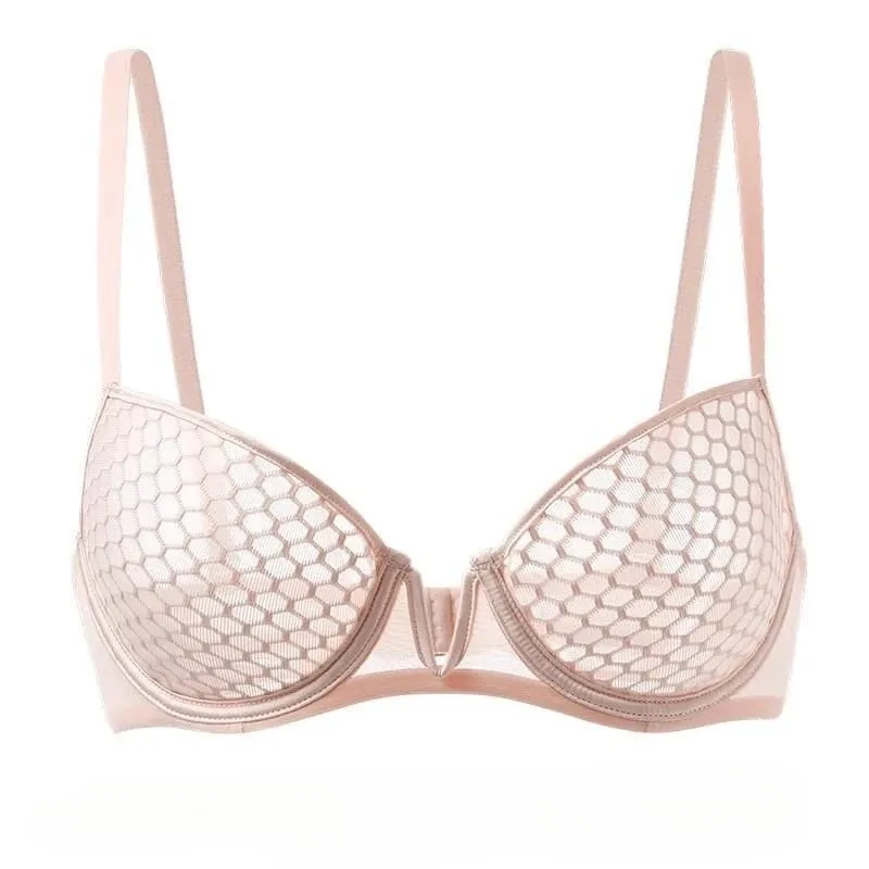 Full Bust Ladies Ultra-Thin Minimizer Bra Set Summer Soft Underwire Side Support Anti-Sagging Comfort Lingerie — image 14