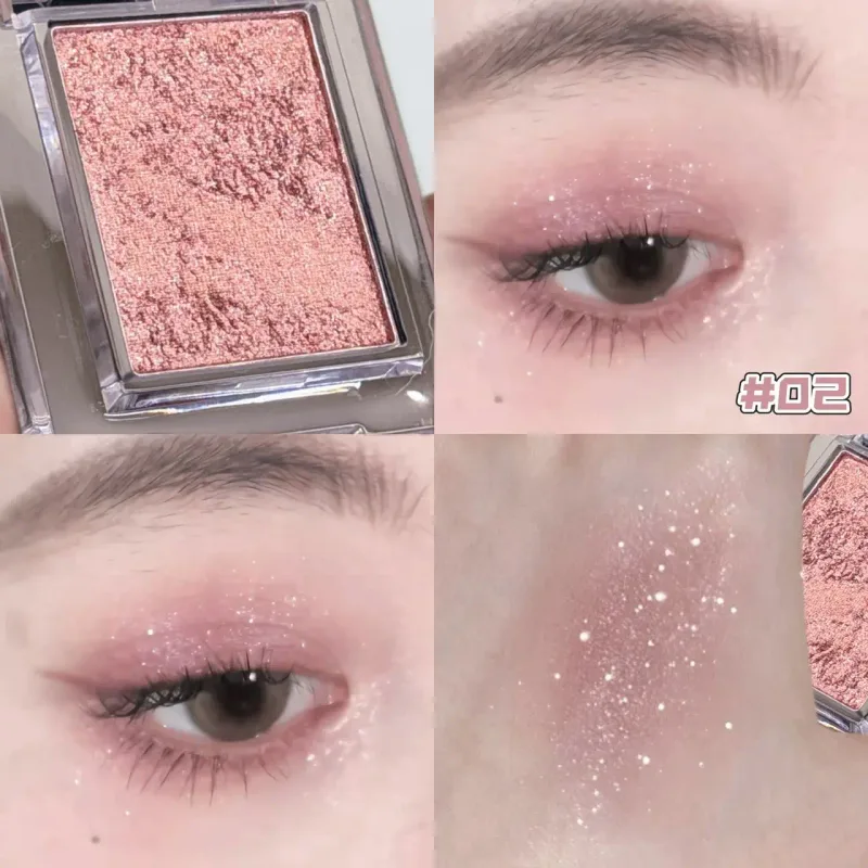 Monochrome Blue Metallic Eyeshadow Diamond Glitter Green Eye Shadow Highlighter Palette Sparkling Pearlescent Purple Eyes Makeup — image 11
