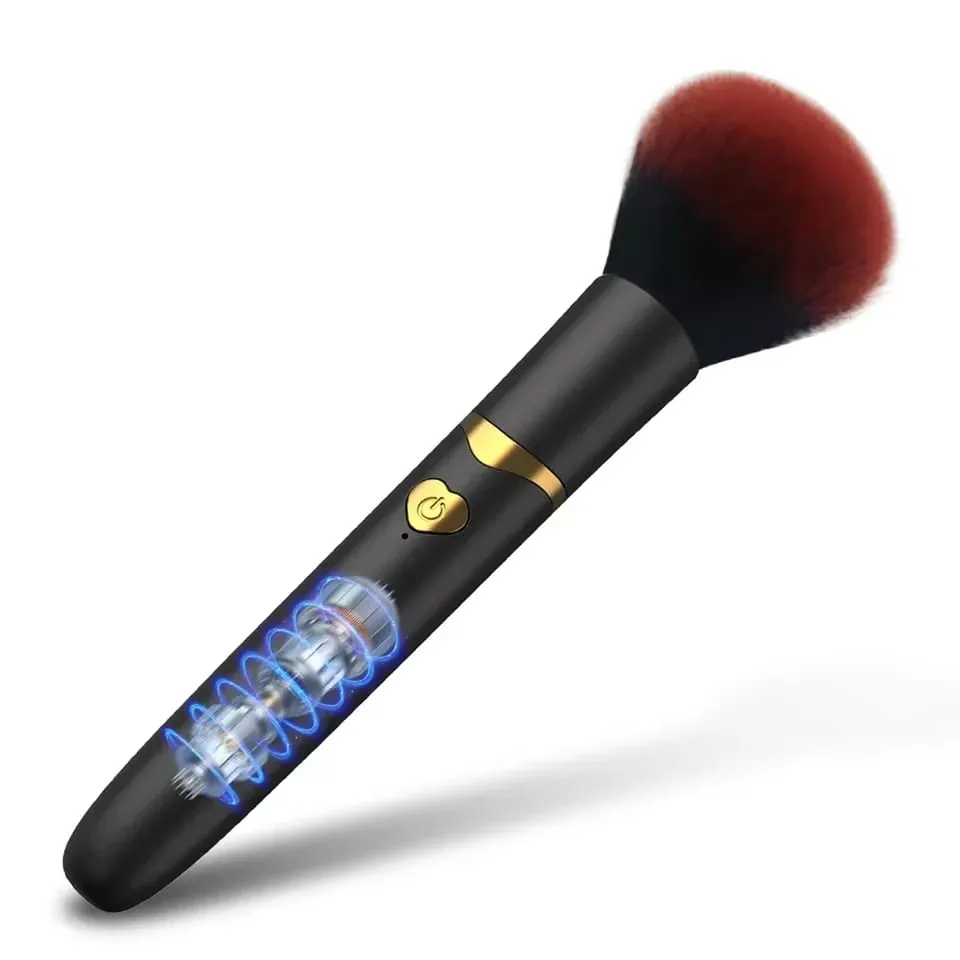 Makeup Brush Vibrator for Women Powerful Vibrating Nipple Clitoral Stimulator 7 Speed AV Wand Sex Toys for Couples Adults 18+ — image 1