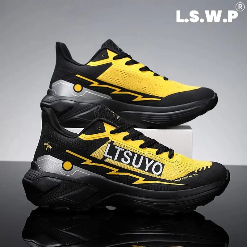 Męskie buty do biegania Technologia amortyzacji o wysokim odbiciu Jesienne i zimowe buty sportowe Lekkie, antypoślizgowe tenisówki do biegania Spacery i trening — image 4
