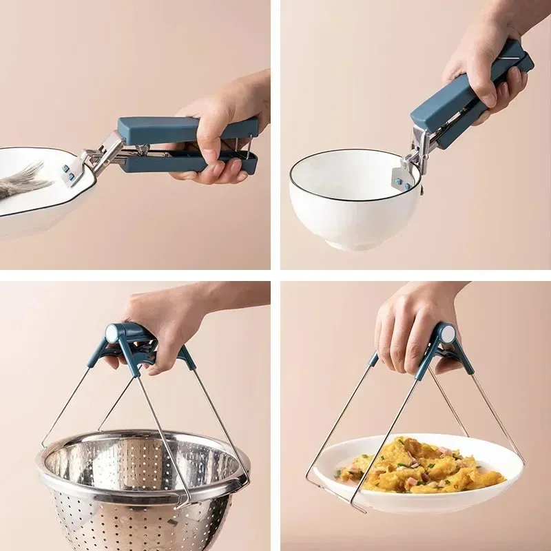 Heat Resistant Kitchen Bowl Tongs Non Slip Pot Lifter Clip for Instant Pot Air Fryer Microwave Steaming Dishes Home Cookware Use — image 3