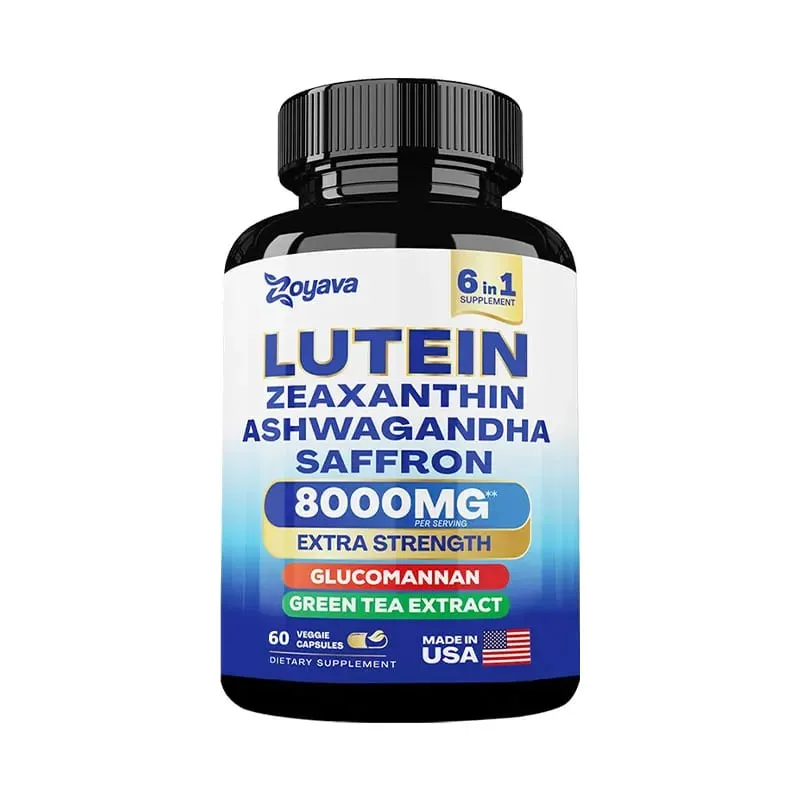 Suplement luteiny i zeaksantyny 8000 Mg Witaminy do oczu z szafranem dla dorosłych Suplement zdrowia oczu wspomaga wzrok