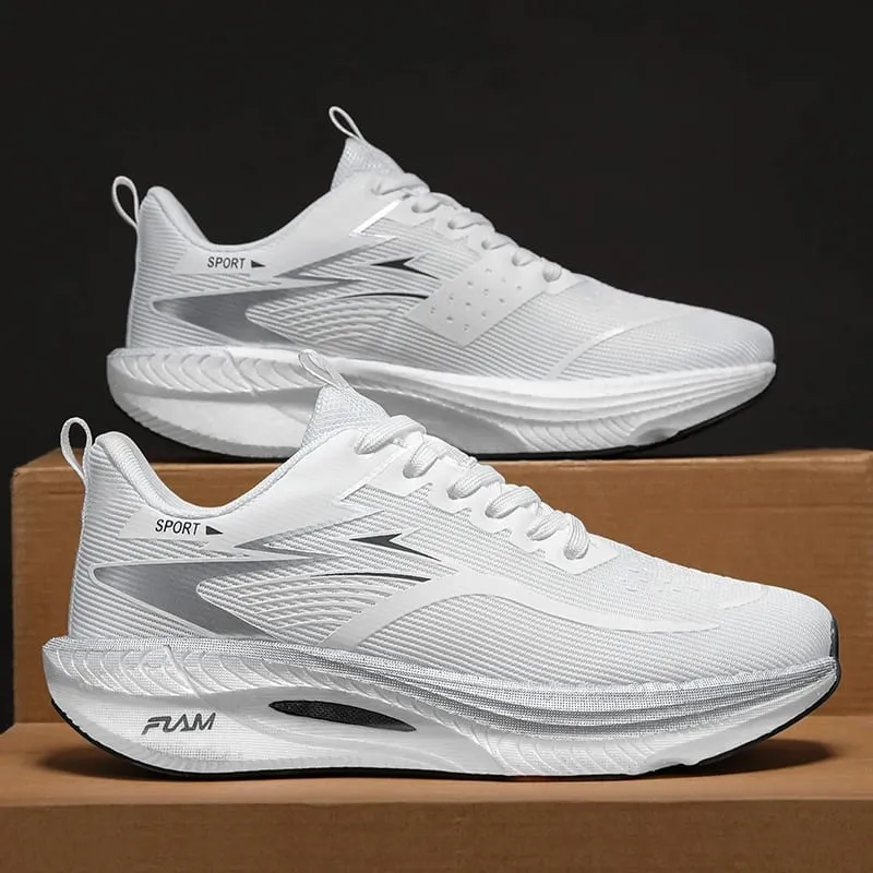 Men Running Shoes Marathon Sports Air Cushion Carbon Board Breathable Lightweight Comfortable Women Outdoor Athletic Sneakers — image 5