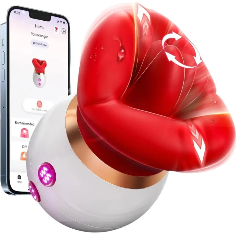 Powerful sucking vibrator female tongue licking sex toys sucker female oral nipple stimulator adult electric sex toys. — image 9
