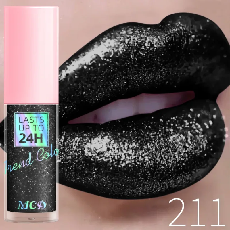 18 Χρώματα Diamonds Glitter Lip Gloss Μεγάλης διάρκειας Αδιάβροχο Υγρό Κραγιόν Pearl Shining Lip Color Sparking Lip Makeup Women — image 14