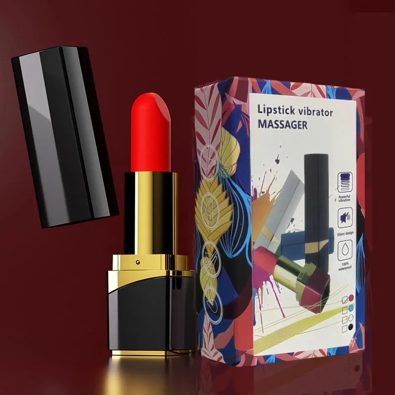 Women Mini Lipstick Vibrator Strong Shock Vibrating Nipple Clitoral Stimulator AV Wand Sex Toys for Couples Adults 18+ — image 5
