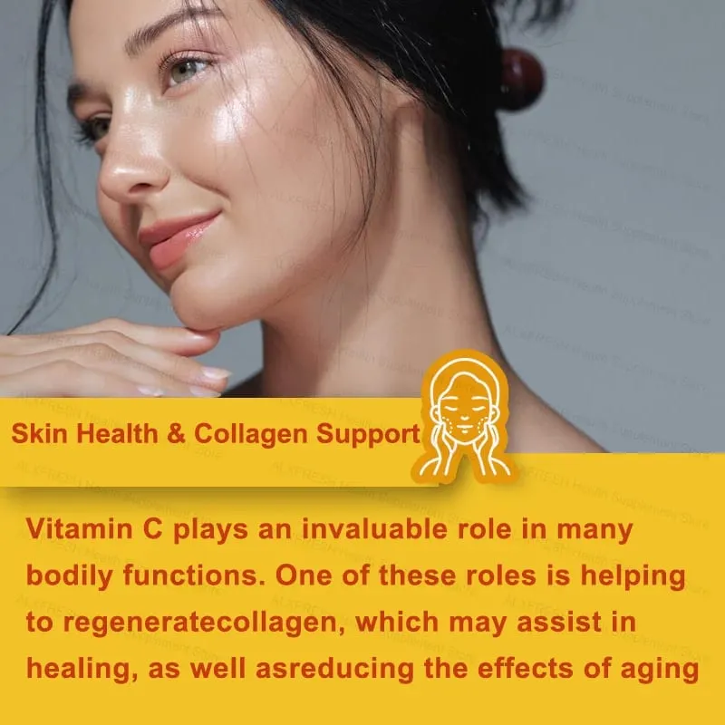 Vitamin C Capsules 1000 Mg -High Absorption - Antioxidant for Skin Support Collagen Immune System Health — image 6