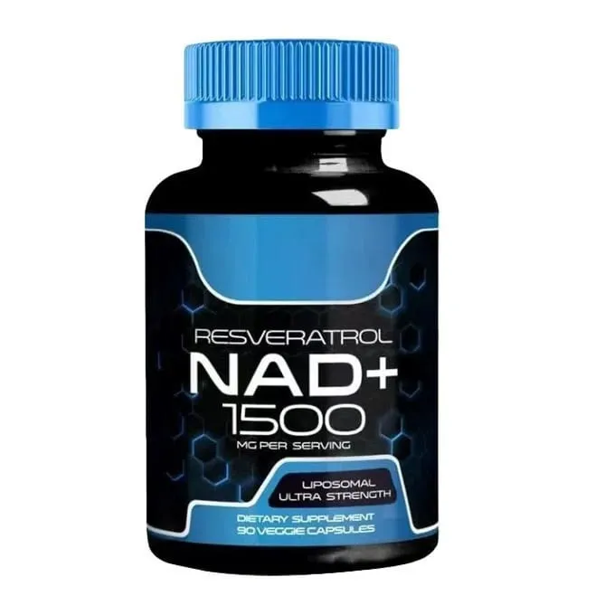 NAD+ Capsules met Resveratrol Kruiden Antioxidant Supplement Ondersteuning Cellulaire Gezondheid Energie & Anti Aging voor Vrouwen Mannen 90 stuks