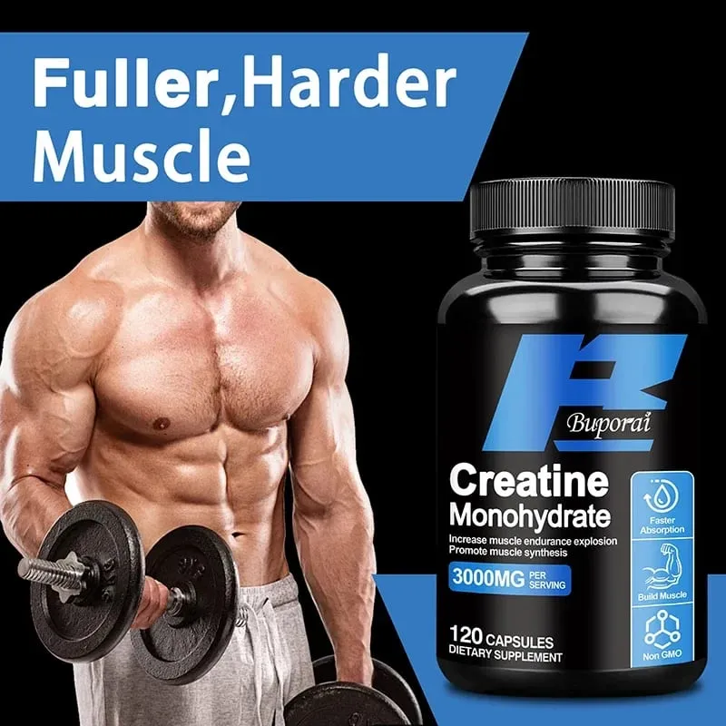 Creatine Monohydrate - Supports Muscle Energy and Cognitive Function Increases Lean Muscle Mass - Gluten Free — image 2