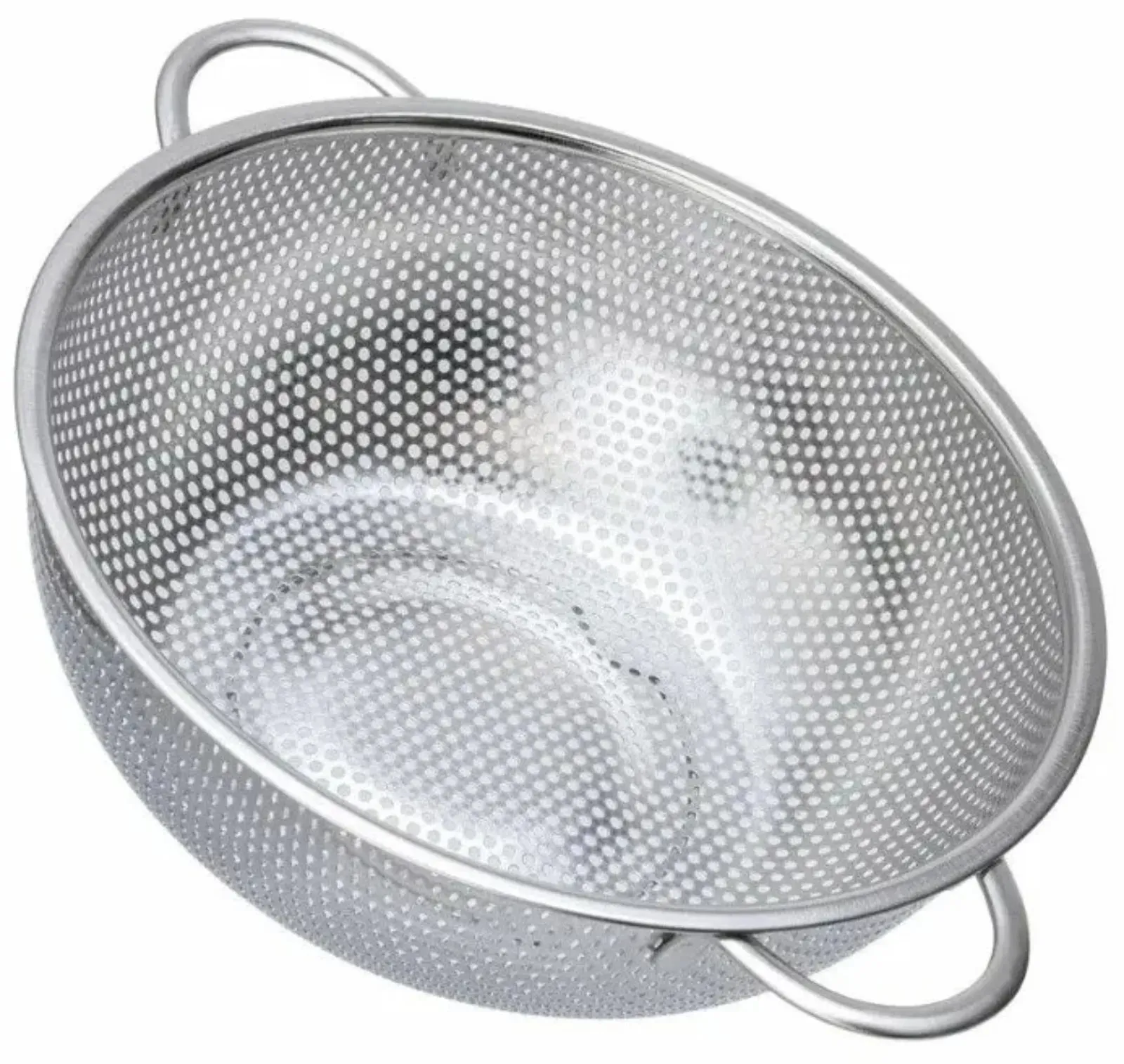 16/19/22/31CM All Purpose Stainless Steel Fine Mesh Strainer Net Baskets with Handles Resting Base Colander Set Kitchen Supplies