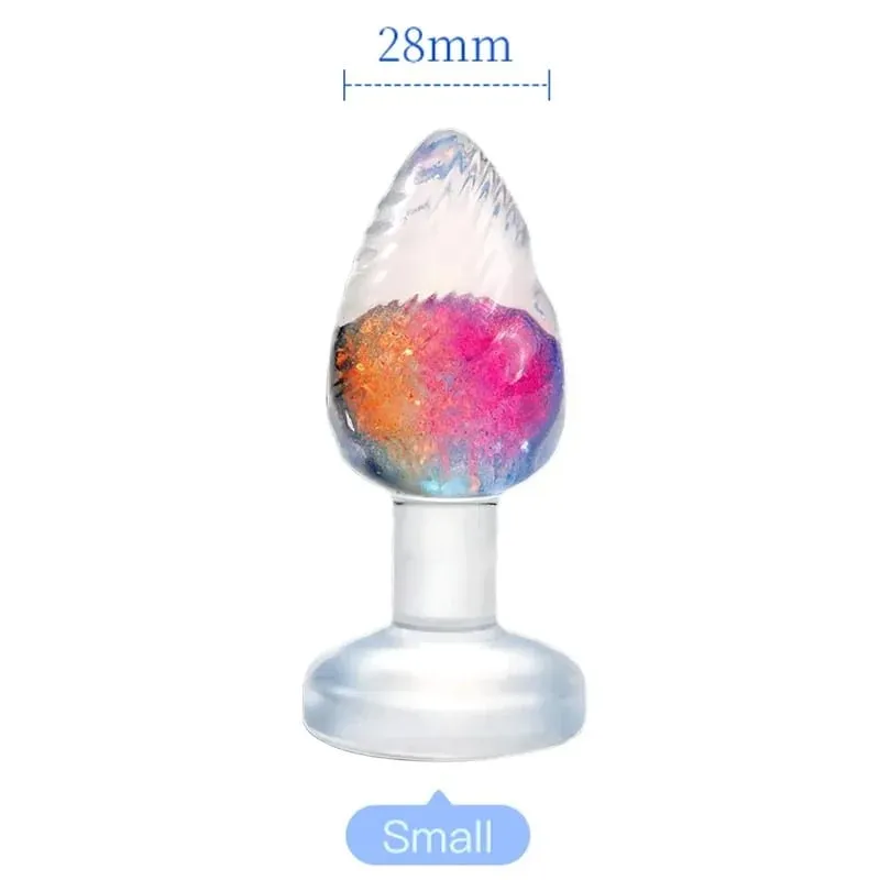 Liquid Silicone Anal Plug Smooth Soft Easy To Clean Anus Plug Rainbow Jelly Butt Plug Dildos Adult Sex Toys Couples Adults Game