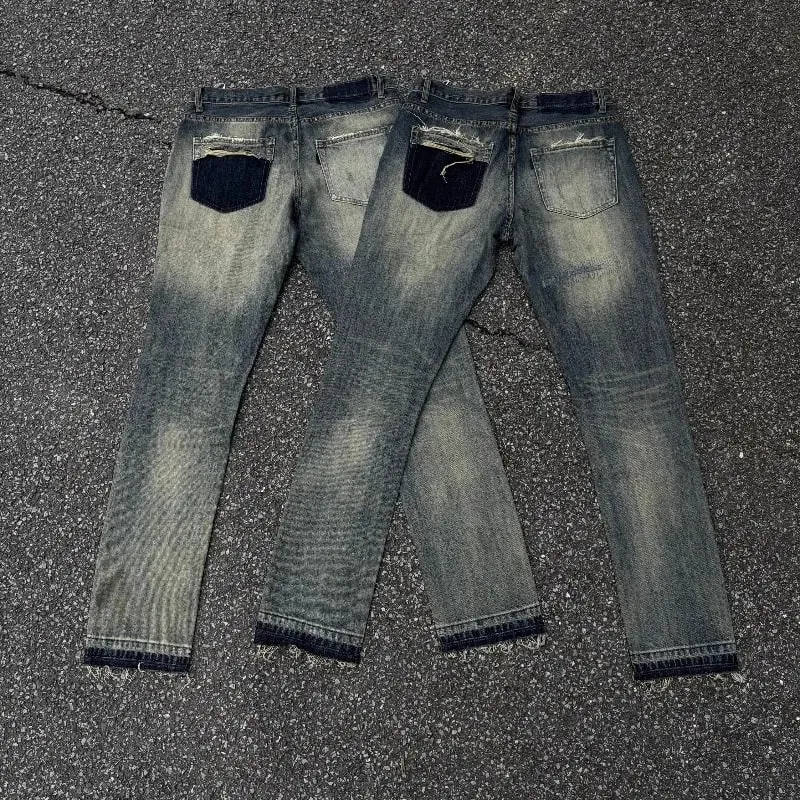 Brand New Undercover Washed Thunderbolt Fit Straight PANT Jeans Cotton Denim Pants Comfort Casual Jeans Size 1 2 3 #E137 — image 3