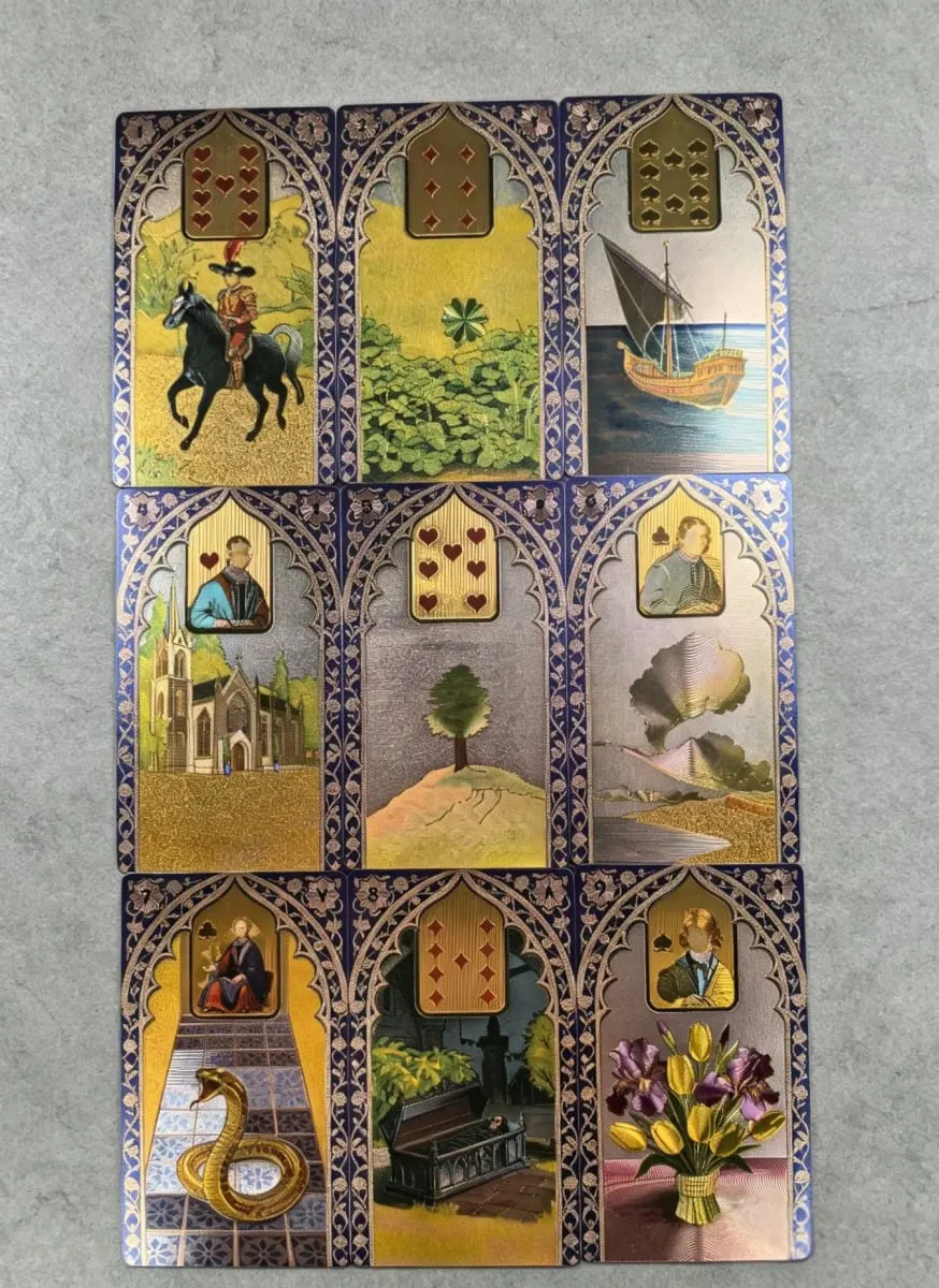 Rana George Lenormand Oracle Cards 40 Pcs Waterproof PET Cards 12*7cm for Divination & Fortune Telling — image 3
