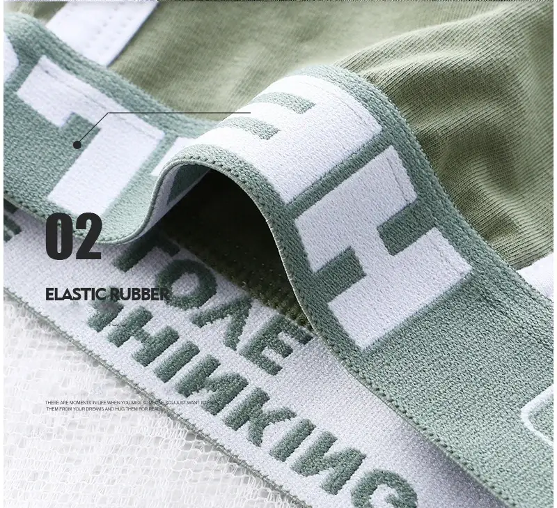 1/3 Quần Lót Nam Thể Thao Quần Lót Boxer Cotton Quá Khổ Màu Trơn Thời Trang Trẻ Trung Thể Thao Quần Lót Nam Thoải Mái thoáng Khí — image 7