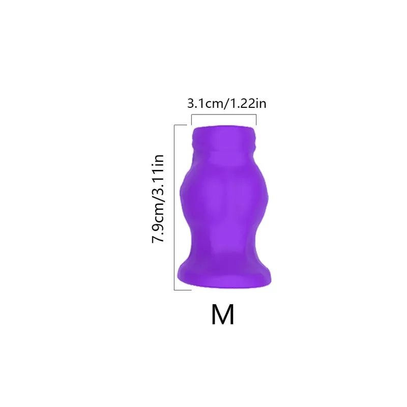 Yumuşak Silikon Içi Boş Anal Plug Tünel Butt Plug Günlük Giyim Flared Taban Lavman Dilatör Erkekler Kadınlar için Anal Eğitmen Seks Oyuncak S/M/L