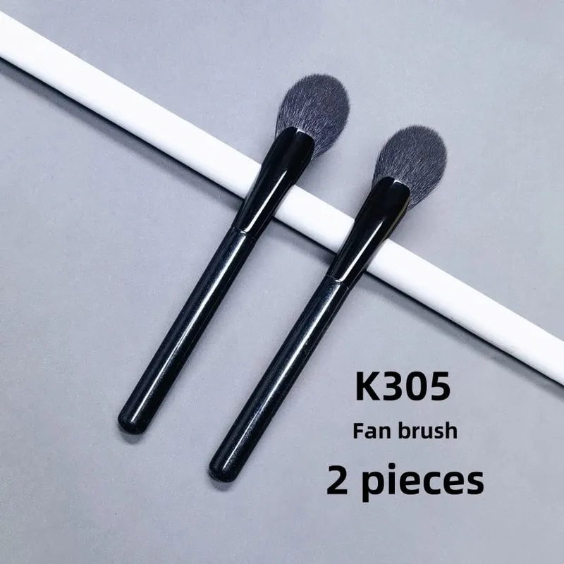 Pinceau de maquillage en éventail, surligneur, ombre pour le visage, poils de chèvre, Blush, poudre, outils cosmétiques professionnels essentiels