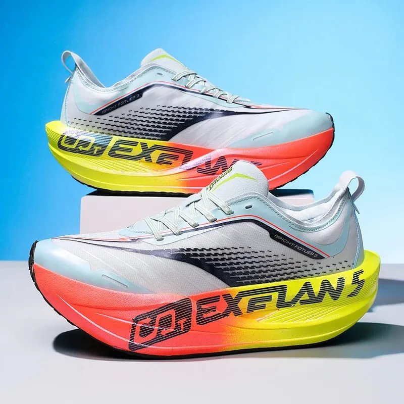 Marathon Running Shoes Men Sports Outdoor Casual Shoes Carbon Plate Lightweight HardWearing Women Comfortable Athletic Sneakers — image 3