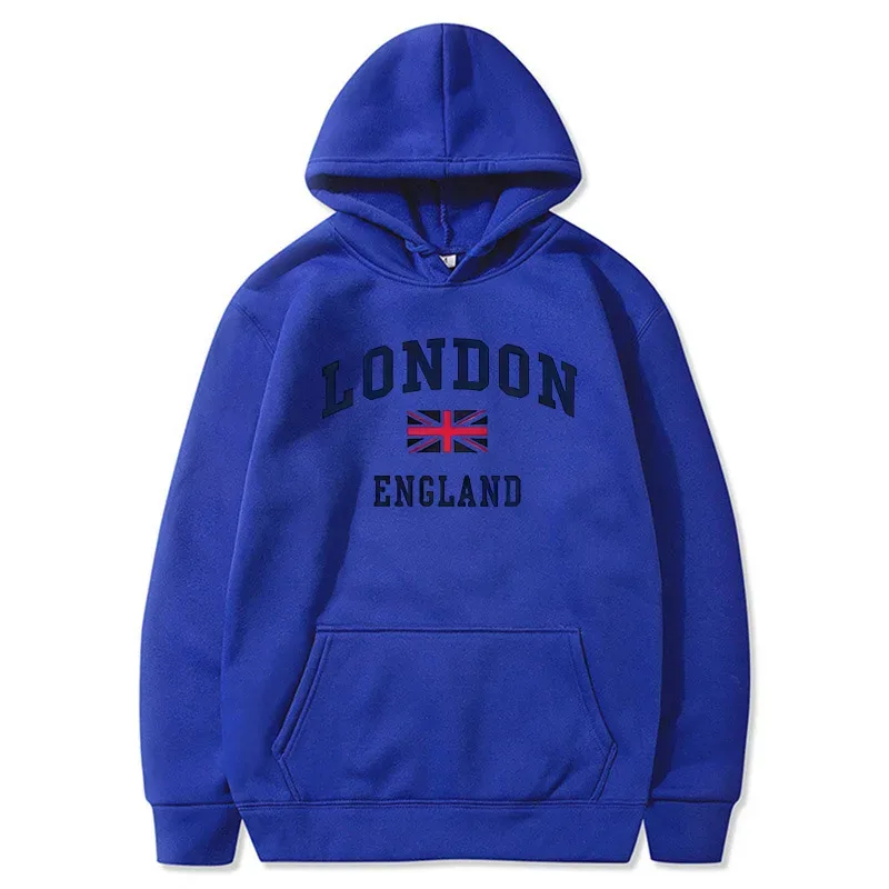 London England Hoodie Men's Hooded Sweatshirts Winter Autumn Fleece Outdoor Sports Casual Pullover men womens Hoodies Clothing